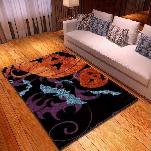 

carpets creative pumpkin pattern for home living room bedroom soft flannel halloween party decor area rugs parlor sofa floor mat