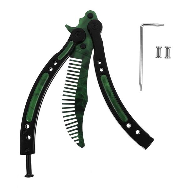 

hair brushes butterflies comb stainless steel folding adults for outdoor indoor, Silver