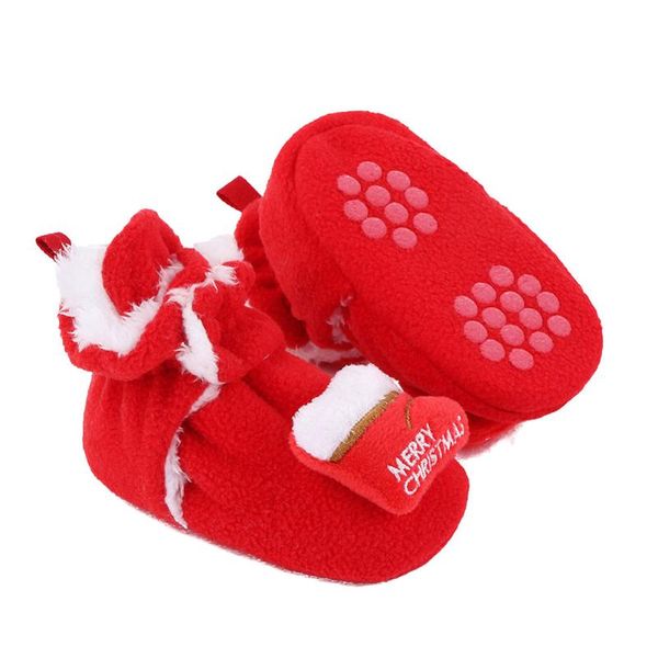 

first walkers emmababy baby christmas booties winter warm 3d cartoon fleece socks crib shoes non-slip toddle walking