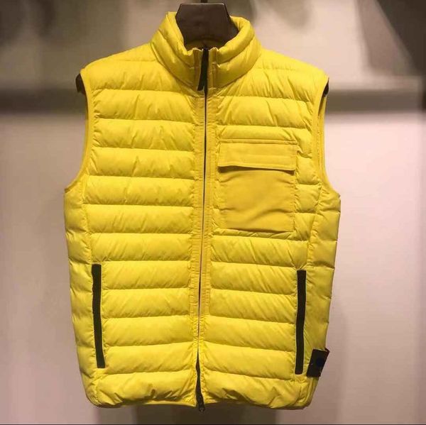 

toney mens vests style men women island real feather down winter fashion stone vest body warmer advanced waterproof fabric, Black;white