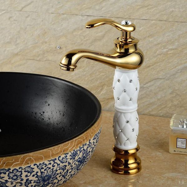 

bathroom sink faucets basin euro gold washbasin faucet luxury tall taps single handle vanity hole mixer water1