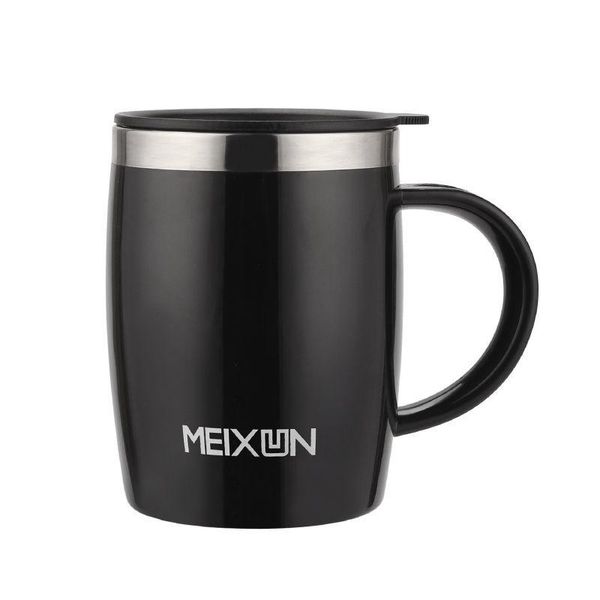 

mugs stainless steel office drinking cups shatter-resistant simple boys and girls home large capacity coffee cup
