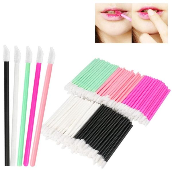 

1000pcs disposable makeup lip brush lipstick gloss wands applicator make up tools for brushes cosmetic mix colors