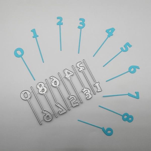 

painting supplies creative number 0-9 metal cutting dies stencils for diy scrapbooking paper cards craft making