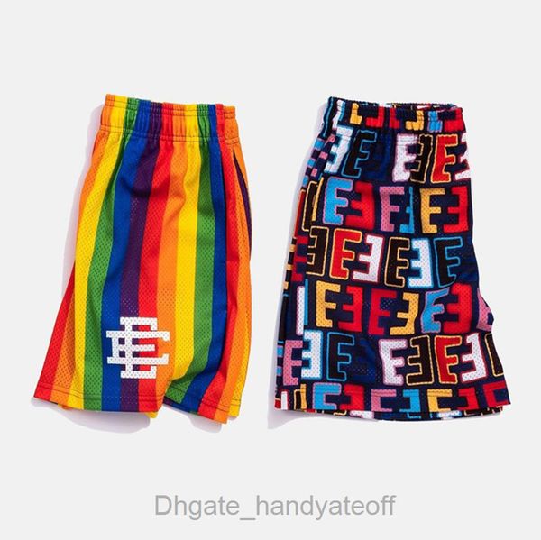 

eric emanuel ee basic short newyork city skyline men's casual shorts fitness sports pants summer gym workout mesh beach basketball foot, White;black