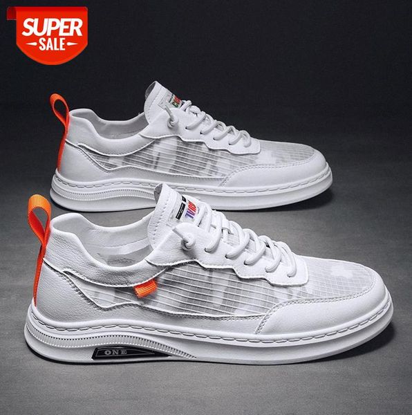 

canvas men's shoes, trendy white breathable sports casual mesh shoes #tf2w