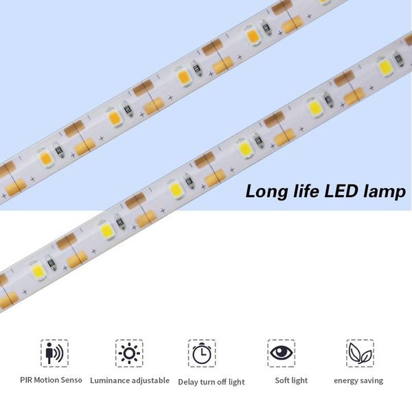 

strips led lights with dc waterproof battery box induction usb light bar human body cabinet lamp bedroom living room