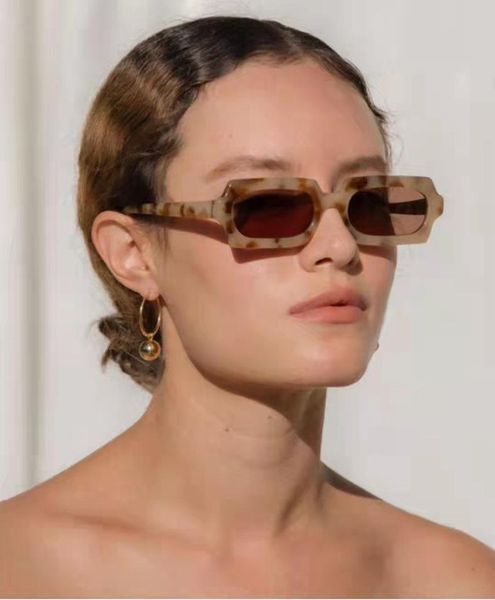 

outdoor eyewear vwktuun hip-hop sunglasses women small frame sun glasses uv400 rectangle sport colorful lens oculos
