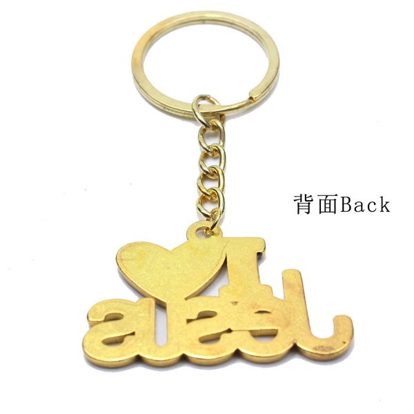 

ilove jesus christ love portachiavi ciondolo anello gioielli religiosi, Slivery;golden