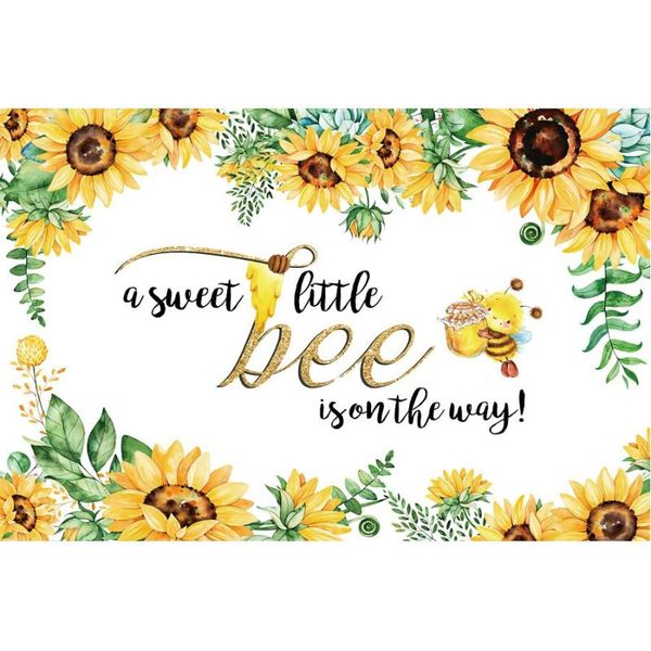 

party decoration baby shower decor backdrop our sweet little bee is on the way pography background cartoon po booth props