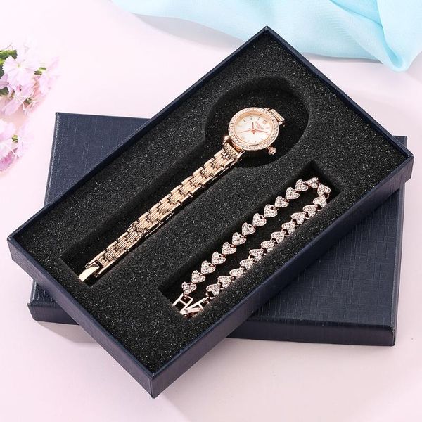 

wristwatches keller & weber women bracelet watches brand ladies love leather strap rhinestone quartz wrist mother-of-pearl watch, Slivery;brown