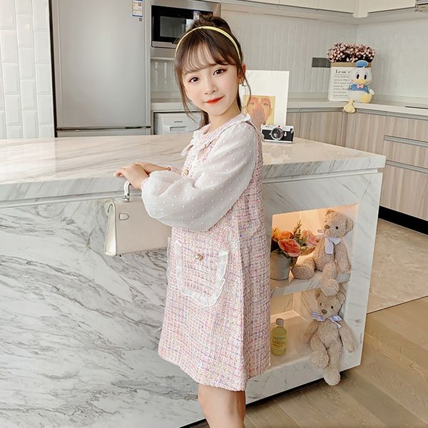 

dress girl plaid pattern girls party dress kids patchwork children party dress teenage girls clothes 6 8 10 12 14, Red;yellow