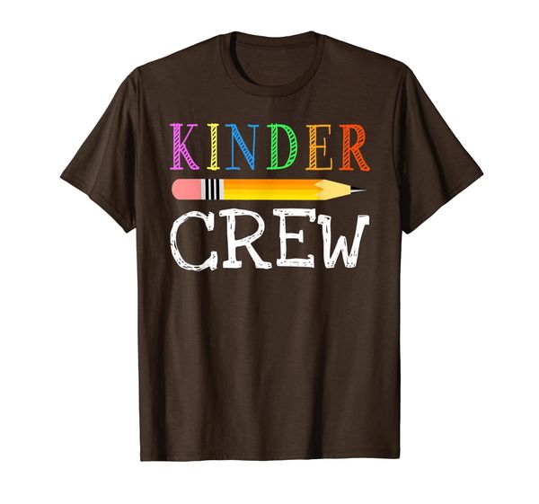 

kindergarten teacher kinder crew 1st first day of school t-shirt, White;black