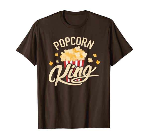 

popcorn lover shirt popcorn king gift t-shirt, White;black