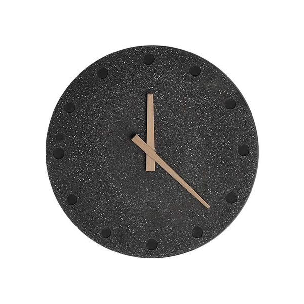 

wall clocks large clock classic modern design hanging round wood black living room engine novelty watch wandklok home decor e6