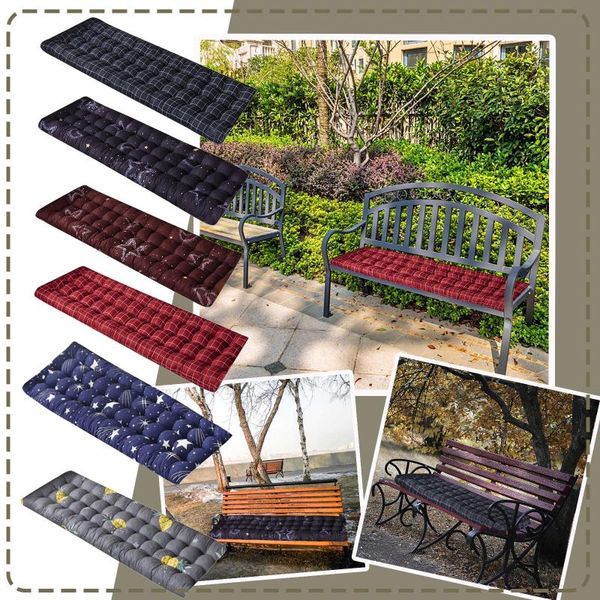 

soft bench cushion with fixed tie long rectangular swing for lounger garden furniture solid coussin cojines sofa pillow