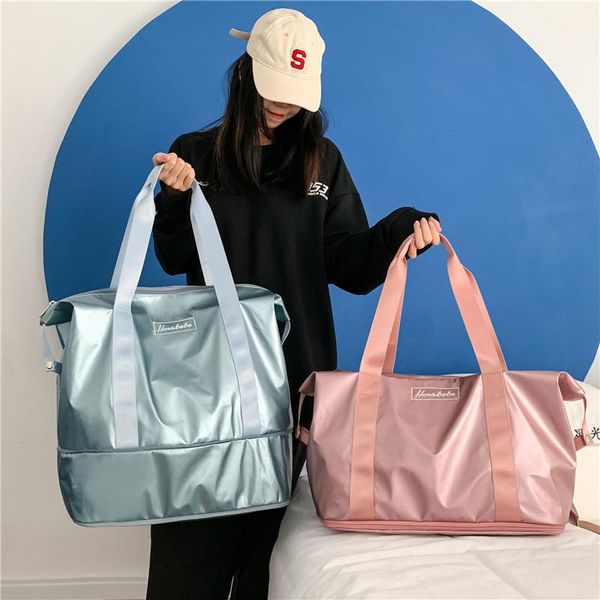

outdoor bags nancy tino gym bag women's large-capacity fashion water-repellent plus high-rise travel shoulder storage