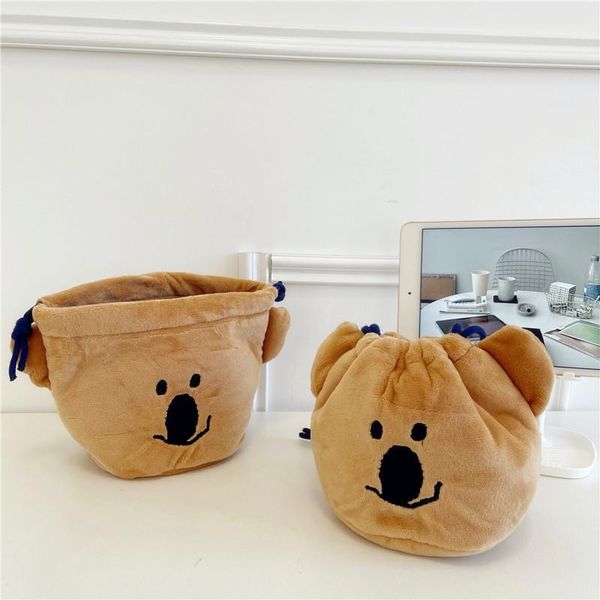 

cosmetic bags & cases korean fashion travel drawstring storage cartoon koala underwear organizer toiletry bag case cloth packing