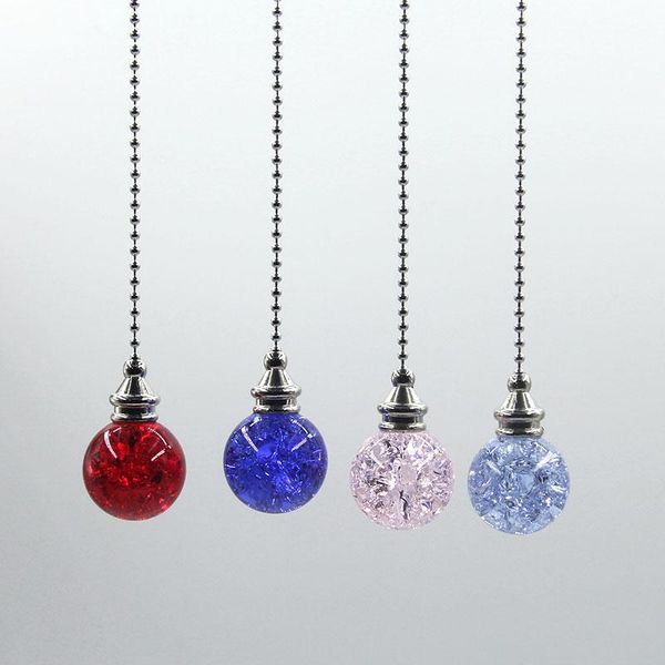 

3cm color crystal ice crack ball pendant fan switch hanging suncatcher home wedding decoration ornaments creative gifts garden decorations