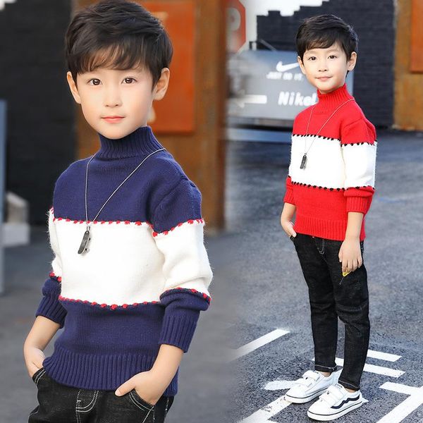 

cardigan kids boys striped sweaters casual children knit autumn warm pullover sweater for boy toddler long sleeve wear appliques clothes, Blue