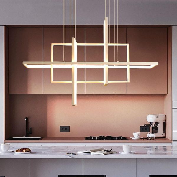 

pendant lamps modern led lights for living bedroom restaurant dining kitchen white black gold aluminum cord lamp luminaire lustre