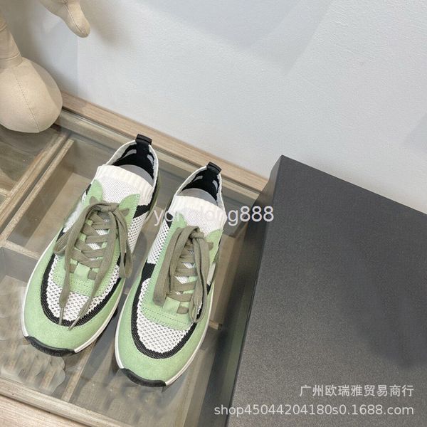 

dress shoes small fragrance women's shoes spring and autumn lovers lace up mesh casual color matching breathable inner thick soled, Black