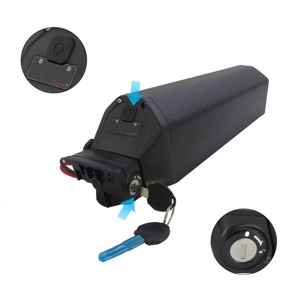 

reention dorado max l440 ebike battery pack 48v 17.5ah 500w 750w electric bicyle hidden batteries with 54.6v 3a charger