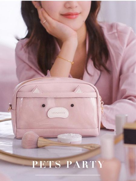 

storage bags women cosmetic bag makeup organizer girl fashion pu outdoor travel make up handbag zipper case toiletries kit purse