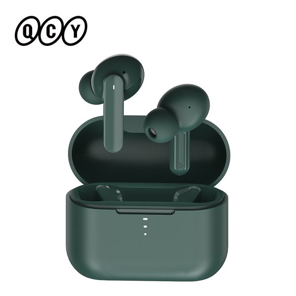 

qcy t10 dual armature driver earphone hifi wireless headset bluetooth headphone 4 microphone earbuds hd call customizing app