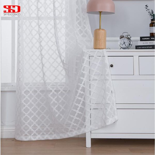 

curtain & drapes white shiny tulle curtains for living room stripes sheer modern solid decoration balcony voile window treatments