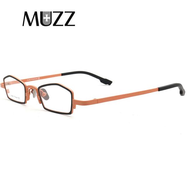 

pure titanium men glasses frames square myopia optical prescription eyeglasses hyperopia small size high-quality eyewear fashion sunglasses, Black