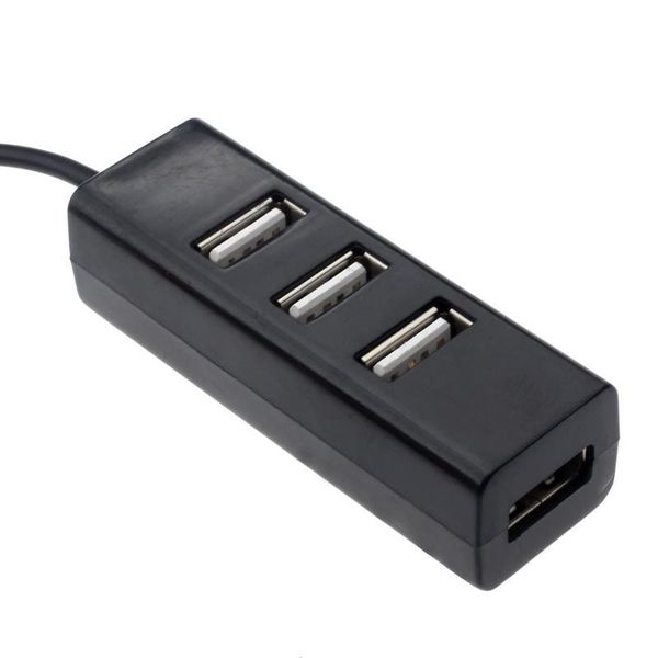 

hubs carprie black usb 2.0 hi-speed 4-port splitter hub adapter for pc computer