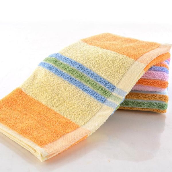 

towel 35*75 stripe cotton face hand bath cloth bathroom absorbent home towels