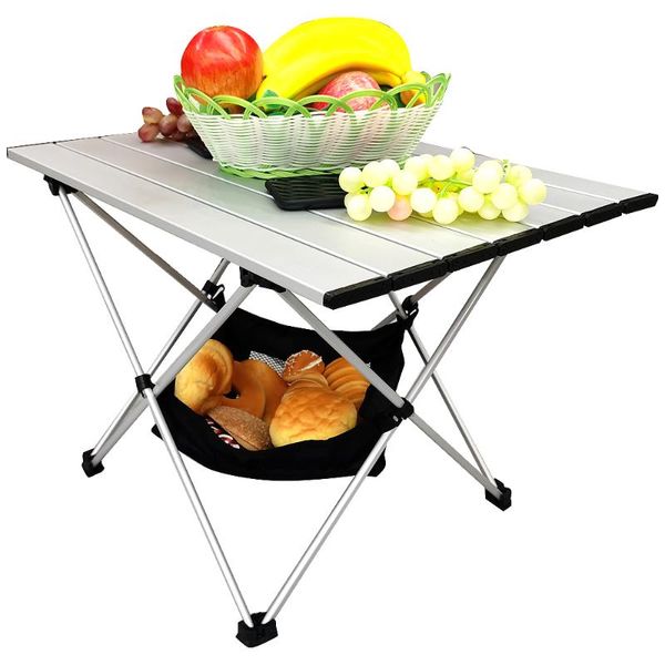 

camp furniture aluminum alloy portable camping table foldable indoor outdoor garden for beach bbq picnic
