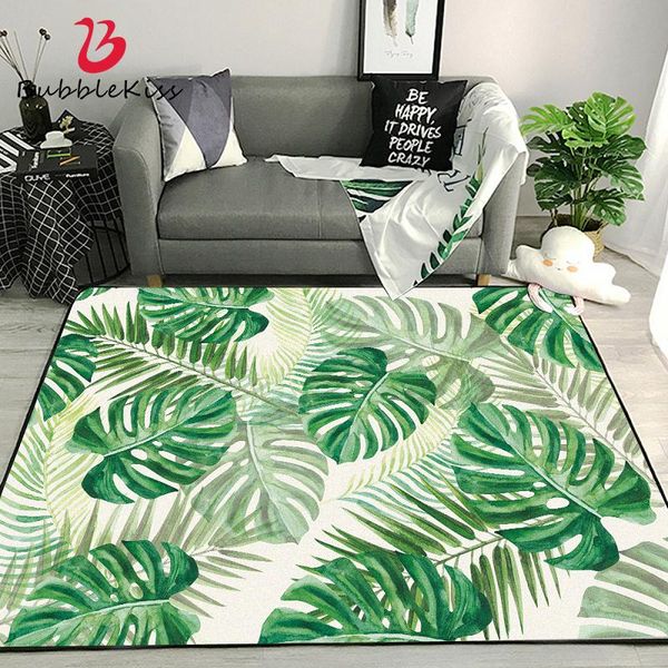 

carpets bubble kiss nordic style carpet green leaf printed art rug home decor living room customized floor mat bedroom area rugs