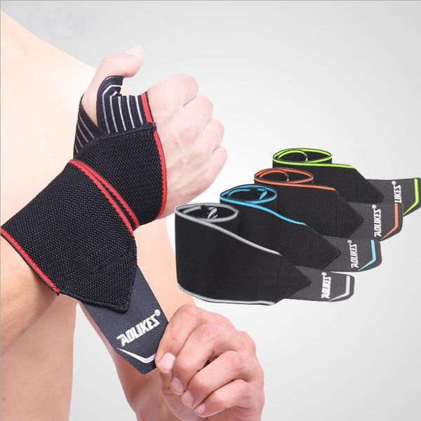 

wrist support 1 pair adjustable weight lifting wristband brace straps wraps guard strength training protective gear, Black;red