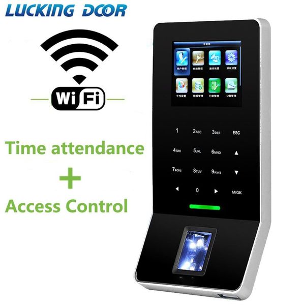 

2.4 inch lcd biometric wifi fingerprint access control time attendance system tcp/ip rj45 reader