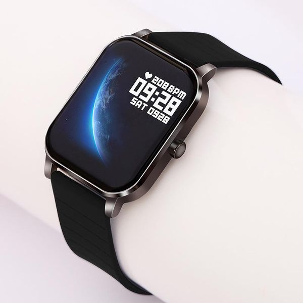 

link, chain row29 smart touch screen fashion watch ultra thin multi-function step heart rate waterproof sports bracelet, Black