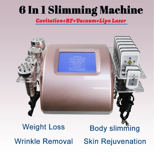 

portable cavitation rf vacuum slimming machine weight loss lipolaser lipo laser diode pads abdomen belly arms legs cellulite removal