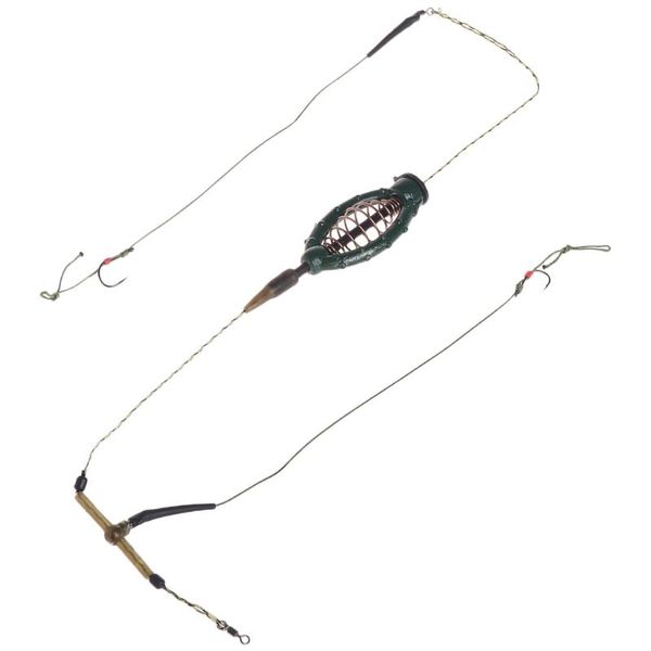 

fishing feeder double hooks lead with line bait lure swivel tackle 40g50g60g70g