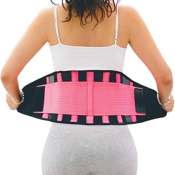 

waist support breathable back adjustable trainer belt momen men sport gym fitness weightlifting tummy slim belts dropshipp, Black;gray