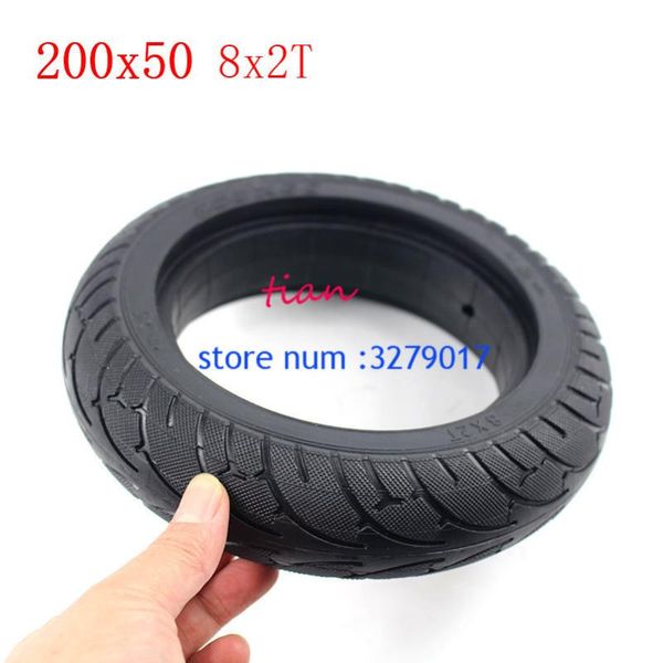 

motorcycle wheels & tires 2pcs 200x50 8x2t solid tyre with 8 inch tire fit electric self balancing hoverboard scooter
