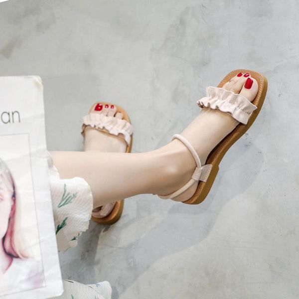 

sandals woman shoes comfortable wedges platform roman casual non-slip soft loafers sandalias plus size, Black