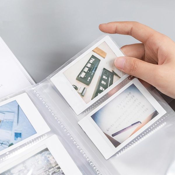 

card holders souvenir bag train holder ticket memorial book jewelry storage organizer transparent simple style pp set, Brown;gray