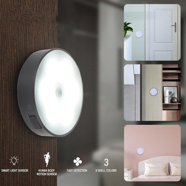 

night lights portable automatic lamp wireless intelligent human body induction charging led for kitchen cabinet wardrobe