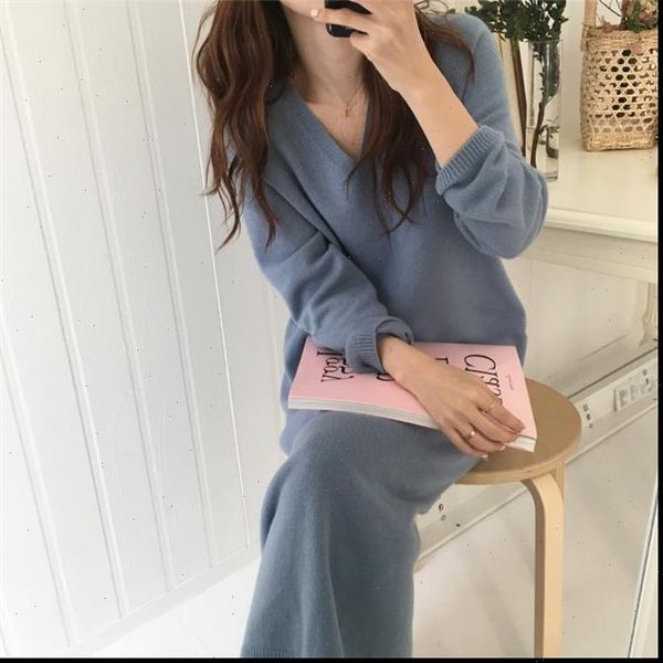 

women sweaters warm sweater autumn dress winter long knitted dresses loose maxi oversize lady bodycon robe vestidos, White;black