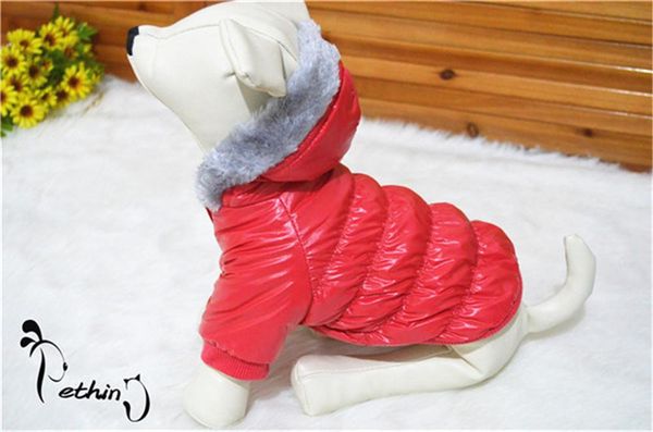 

warm pet dog winter clothes apparel hoodie hooded coat for down