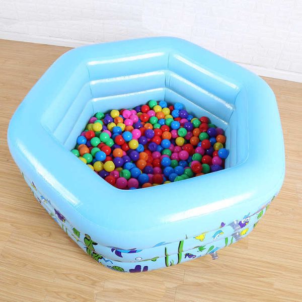 

sales cartoon children's 6-corner inflatable swimming pool family bathtub baby bath