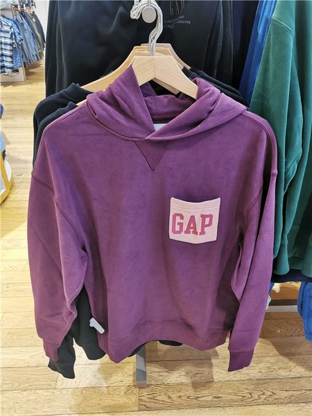 

brand hoodie gap men's french loop knit soft sweater 737292 new fall 2021, Black