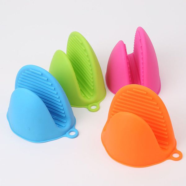 50pcs utensile da cucina guanto in silicone guanto da forno guanto da cucina clip a mano addensato resistente al calore presina guanti anti-caldo antiscivolo